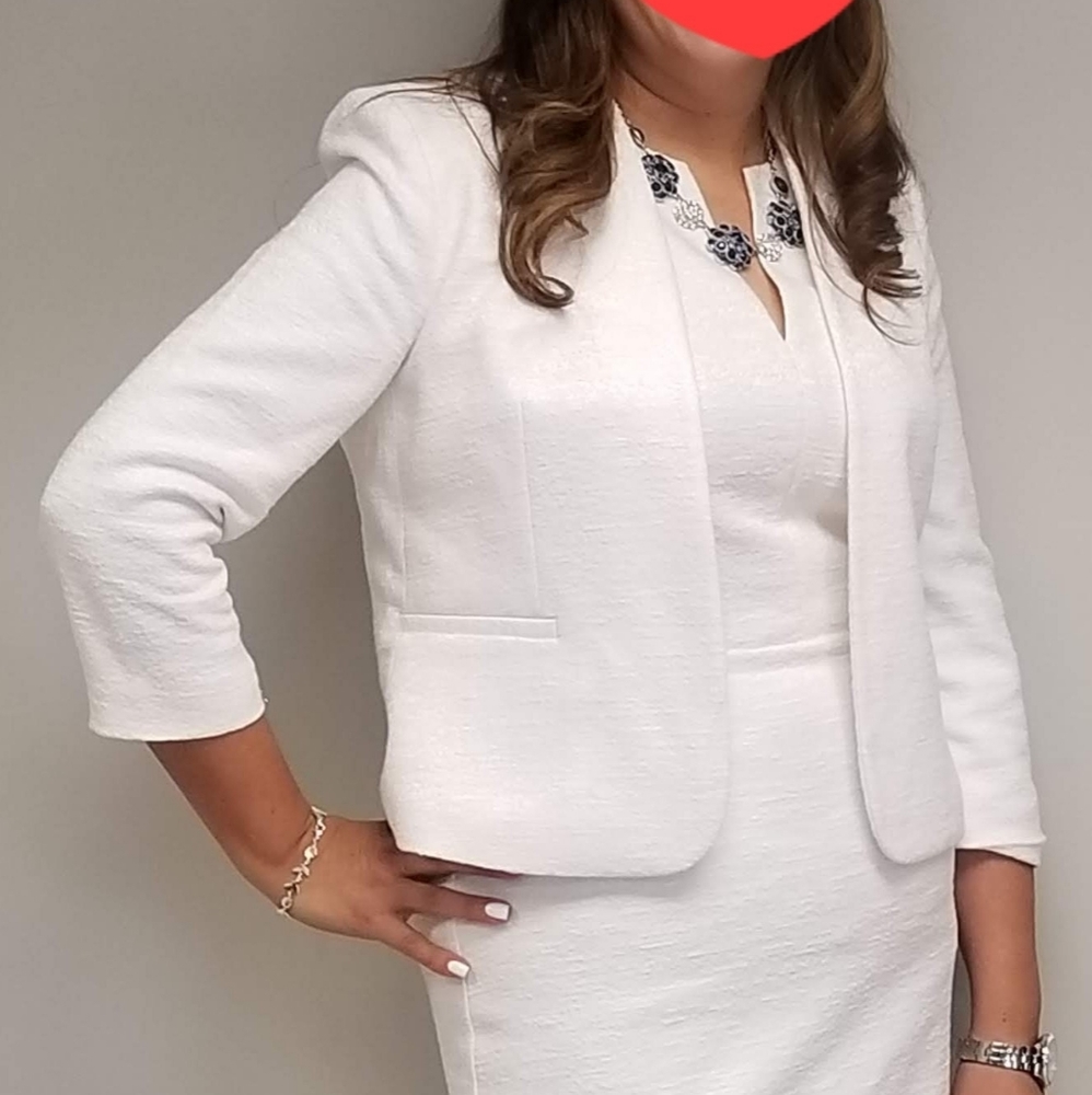 Used Ann Taylor white Blazer